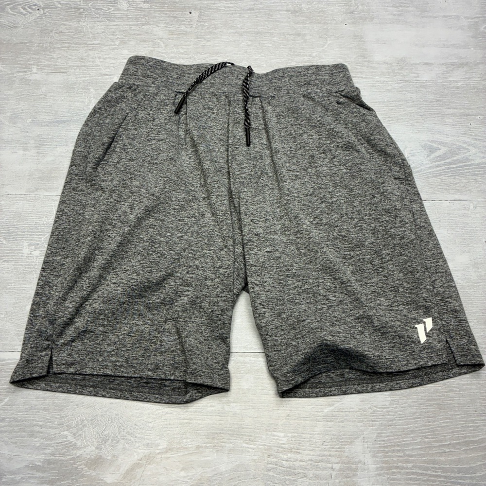 1st Phorm Athletic Shorts Mens Medium Gray 9 Inseam Gym Training 1PMB0067
